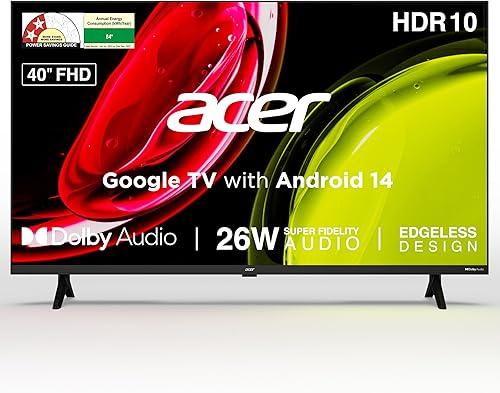 acer 100 cm (40 inches) Ultra I Series FHD Smart LED Google TV AR40FDGGU2841BD — 62% Off on Amazon