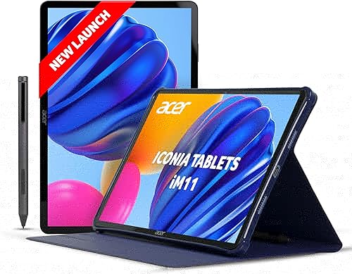acer Iconia Tab iM11-12M with Stylus Pen| 11.45” IPS Display, G99-8781 Processor, 8GB RAM + 256GB Storage, 16MP Rear+8MP Front Camera,Wi-Fi + 4G LTE(Calling), Android 14,BT 5.2, Slim Metal Body,Blue — 65% Off on Amazon