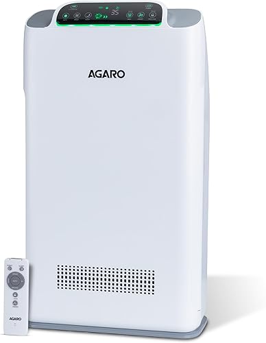 AGARO Imperial Air Purifier For Home, Bedroom, Green True HEPA Filter H14, Removes 99.99% Pollutants, Bacteria, Virus & PM 0.1 Particles, 7 Stage Purification, Covers 400 Sqft, 8500 Hrs Filter Life — 70% Off on Amazon