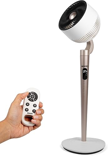 AGARO Royal 3D Air Circulation Tower Fan with Mood Lamp, Ultra-Quiet BLDC Standing Fan for Home & Office Use, Touch & Remote Control, 12 Wind Speed, 5 Modes, 90˚ Horizontal & 90˚ Vertical Oscillation — 40% Off on Amazon
