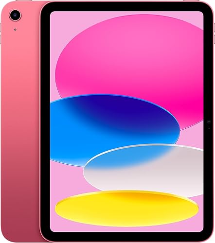 Apple iPad (10th Generation): with A14 Bionic chip, 27.69 cm (10.9″) Liquid Retina Display, 64GB, Wi-Fi 6, 12MP front/12MP Back Camera, Touch ID, All-Day Battery Life – Pink — 22% Off on Amazon