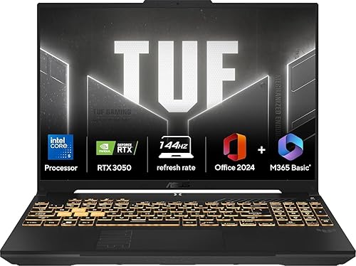 ASUS TUF Gaming F16,Intel Core 5 Processor 210H,14thGen Gaming Laptop(RTX 3050-6GB/65WTGP/16GB/512GB/FHD+/16 inch/144Hz/Windows 11/M365 Basic(1Year)*/Office 2024/Mecha Gray/2.20 Kg) FX607VJB-RL179WS — 15% Off on Amazon