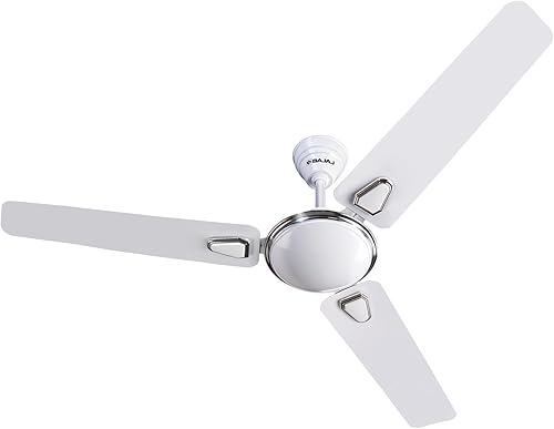 Bajaj Frore Deco Turbo 1200 MM 1 Star Rated Ceiling Fans For Home | BEE Stars Rated Energy Efficient Ceiling Fan | Powder Coated Rust-Proof Blades | High Air Delivery | 2 Years Warranty 【White】 — 45% Off on Amazon