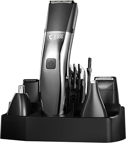 Beardo Chrome Beast Multipurpose Full Body Groomer Trimmer Set For Men | 40 Length Settings | 8 attachments | Beard/Hair/Body/Precision/Ear/Nose Trimmer|With Dock|90 min. run time | All-in-1 trimmer — 40% Off on Amazon