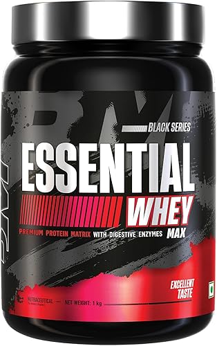 Bigmuscles Nutrition Essential Whey Max (Rich Chocolate)|Whey Protein Concentrate With Digestive Enzymes|No Added Sugar|Faster Muscle & Improved Strength|Daily Protein,1000 Grams — 48% Off on Amazon
