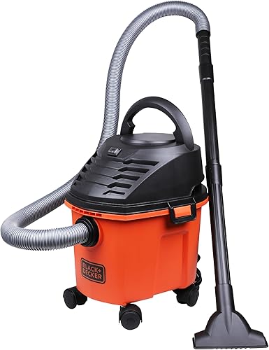 BLACK+DECKER BDWD08-B1 Wet and Dry Vacuum Cleaner with Cannister Body, 1000 W, Powerful Suction, 8L Capacity, 220V Vacuum Cleaner for Home Use, 1 Year Manufacturer Warranty(Red/Black) — 36% Off on Amazon