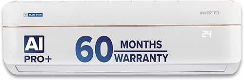 Blue Star 1 Ton 5 Star,Wi-Fi Smart Inverter Split AC (Copper,Convertible 5 in 1 Cooling, DigiQ Hepta Sensor, Blue Fins, Self Diagnosis, IE512VNURS, White) — 41% Off on Amazon