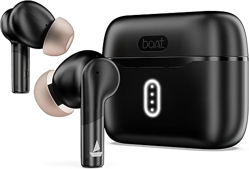 Boat Airdopes 141 Gen 2, 4 Mics ENx Tech, 48 Hrs Playback, Free Music Streaming, Fast Charge, Low Latency, IPX4, v5.4 Bluetooth Earbuds, TWS Ear Buds Wireless Earphones with mic (Active Black) — 78% Off on Amazon