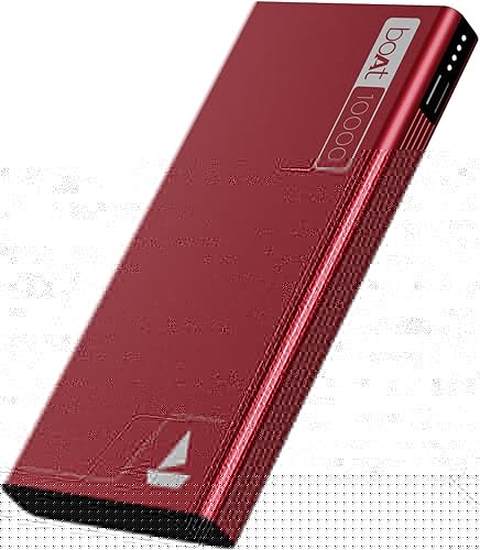 Boat Energyshroom PB300 10000 mAh 22.5W Fast Charging Power Bank (2X Output Ports, Supports Android,iPhone,Tablets,Earbuds) (Martian Red) — 70% Off on Amazon