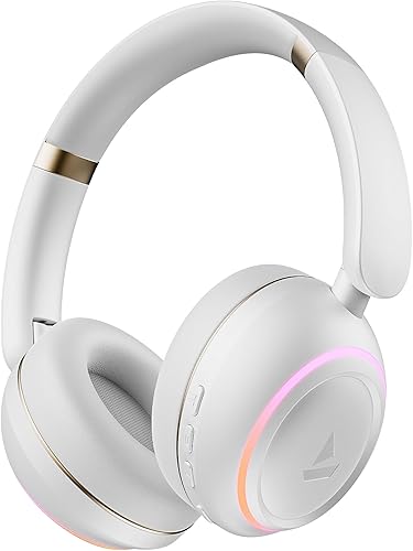 boAt Rockerz 480, RGB LEDs,6 Light Modes, 40mm Drivers,Beast Mode, 60H Battery, ENx Tech, Stream Ad Free Music via App Support, Bluetooth Headphones, Wireless Over Ear Headphone with Mic (White Sabre) — 53% Off on Amazon
