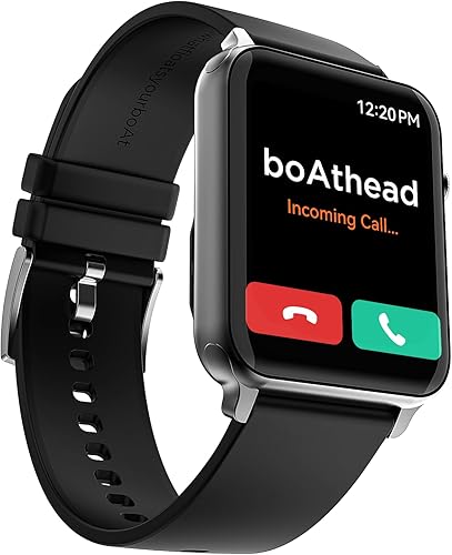 Boat Wave Call Smart Watch for Men & Women, Bluetooth Calling, 1.69 inch (4.2 cm) Display w/ 550 NITS, 150+ Watch Faces, Multi-Sport Modes,HR,SpO2, IP68 (Bold Black) — 83% Off on Amazon