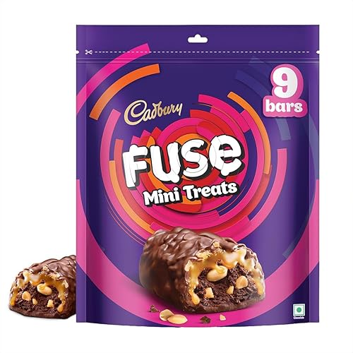 Cadbury Fuse Peanut & Caramel filled Mini Treats Chocolate Bars,93 Gm — 32% Off on Amazon