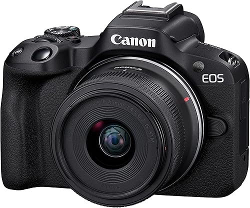 Canon EOS R50 RF-S18-45mm f/4.5-6.3 is STM Mirrorless Camera (Black)- 4K Video Vlogging with 24.2 MP — 18% Off on Amazon