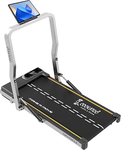 Cockatoo Alphapad 3.0 3HP Peak Walking Pad for Home, Treadmill for Home Foldable with Max User Weight 110 KG, Speed 6 Km/Hr, Grey — 54% Off on Amazon