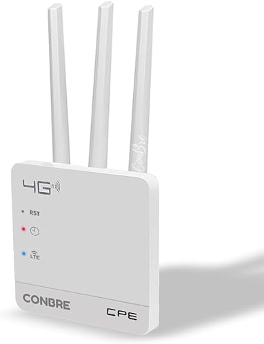 Conbre CPE MT-300H 4G Mobile Sim Based Wi-Fi Router (All 4G & 5G Sim Supported), Lastest WiFi 6, Plug and Play, Support, NVR, DVR, WiFi, Camera — 67% Off on Amazon