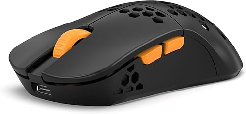Cosmic Byte Umbra Tri-Mode Wireless Gaming Mouse | 2.4GHz + Bluetooth 5.0 + Wired | PixArt A3104 Sensor | 1000Hz Polling | 45 IPS | 53g Lightweight | Programmable Buttons | Software Support (Black) — 56% Off on Amazon
