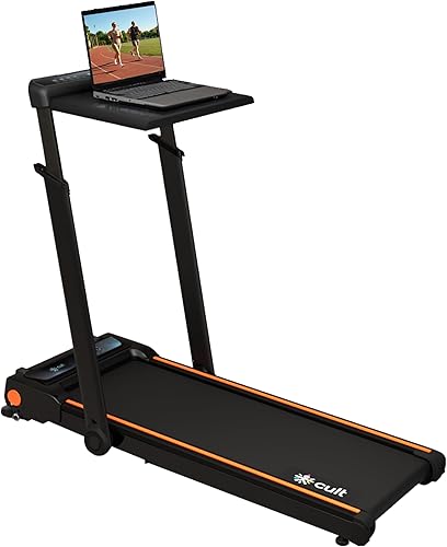 Cult Treadmill with Desk 5.5 HP Peak Motorized 3 in 1 Foldable Treadmill for Home Workout | Max User 120kg, Speed up to 12 kmph, Adjustable & Detachable Desk with Tablet Holder — 80% Off on Amazon