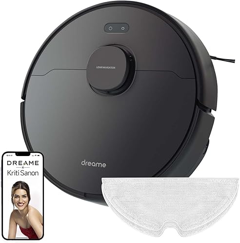 DREAME D9 Max Robot Vacuum and Mop, 4000Pa Suction, LiDAR Navigation, 2-in-1 Sweep & Mop, 5200mAh Battery, Multi-Floor Mapping, Alexa/App Control, Ideal for Pet Hair & Carpets — 88% Off on Amazon