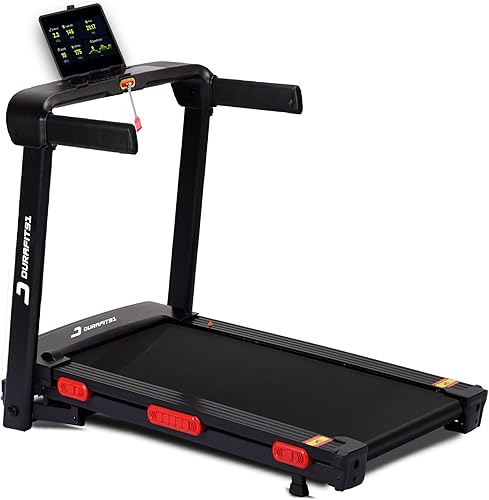 Durafit91 Hike | 6 HP Peak BLDC Motorized Treadmill | 25 Level Auto Incline |Max Speed 18 Km/Hr | Max User Weight 150 Kg | Shock Absorption Technology| Bluetooth Speaker | Wynd app |Home use — 58% Off on Amazon