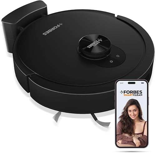 Eureka Forbes SmartClean Home Mapping Turbo, 7000Pa HyperSuction Robotic Vacuum Cleaner | LiDAR 3.0 & Quick Home Mapping | Wet Mopping | 3-Hour Run Time | Smart App Control | Voice Control — 35% Off on Amazon