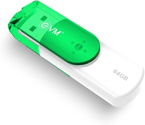 EVM EnStick 64GB USB 3.2 Gen 1 Pendrive – Upto 200MB/s Read Speed, High-Performance Flash Drive for Laptop, Desktop & Smart TV, Fast Data Transfer & Storage Solution, 10-Year Warranty (EVMPDA3.2/64GB) — 73% Off on Amazon