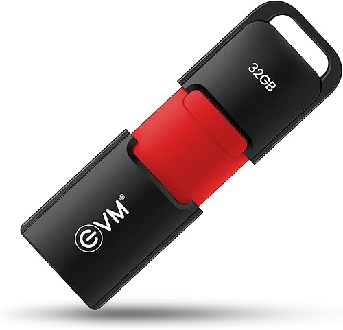 EVM EnX 32GB USB 3.2 Gen 1 Flash Drive – Upto 120MB/s Read, High-Speed Pen Drive for Laptop, Desktop & Smart TV, Durable Metal Body with Key Loop, Compact Design, 10-Year Warranty (ENX/32GB) — 67% Off on Amazon