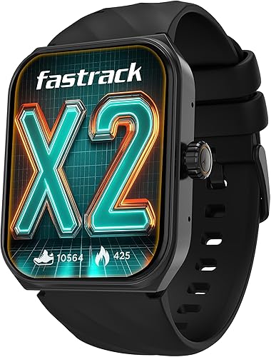 Fastrack New Limitless X2 Smart Watch, 1.91 inch UltraVU with Rotating Crown, 60 Hz Refresh Rate, Advanced Chipset, SingleSync BT Calling, 100+ Sports Mode & Smartwatch Faces, IP68, (Black) — 43% Off on Amazon