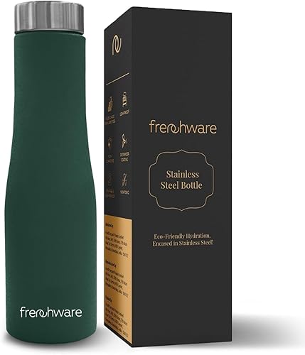 Frenchware Water Bottle (1 Litre, Premium Stainless Steel, Teal) Bottle for Fridge, School, Outdoor, Gym, Home and Office, Scratch-Resistant, Rust Free, Non-Toxic, Easy-to-Clean — 87% Off on Amazon