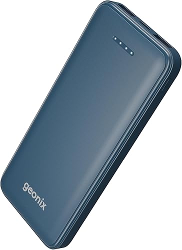 Geonix Helio R100 10000 mAh 22.5W Fast Charging Power Bank, Ultra Slim Power Bank with USB-A Output, Type C PD Output, Type C Input, Wake Up Button, 1 Year Warranty, Blue — 67% Off on Amazon