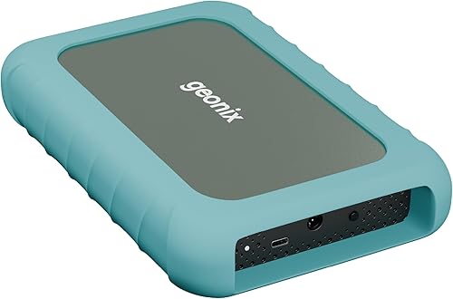 GEONIX PowerShell AL7 6TB External Hard Drive | 3.5 Inch Portable HDD | USB 3.1 | Up to 5Gbps with UASP | Shockproof | Windows, macOS, Linux & Android | 3 Year Warranty (Martini Gray) — 49% Off on Amazon