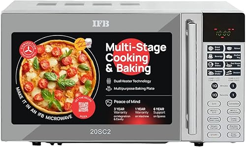 IFB 20 L Convection Microwave Oven (20SC2, Metallic Silver, With Starter Kit), STANDARD — 22% Off on Amazon