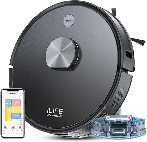 ILIFE A20 Pro Robot Vacuum Cleaner with Advanced LiDAR Navigation, 6500Pa Suction, Customised Cleaning Up to 4500sft, 5200mAh, WiFi App, Alexa, GH, Ideal for Cats, Dogs Hair — 76% Off on Amazon