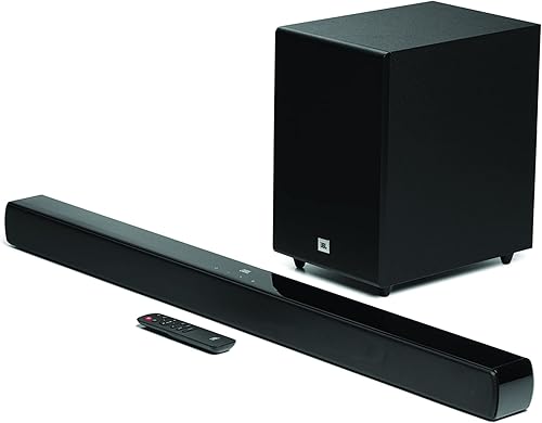 JBL Cinema SB271, Dolby Digital Soundbar with Wireless Subwoofer for Extra Deep Bass, 2.1 Channel Home Theatre with Remote, HDMI ARC, Bluetooth & Optical Connectivity (220W) — 55% Off on Amazon