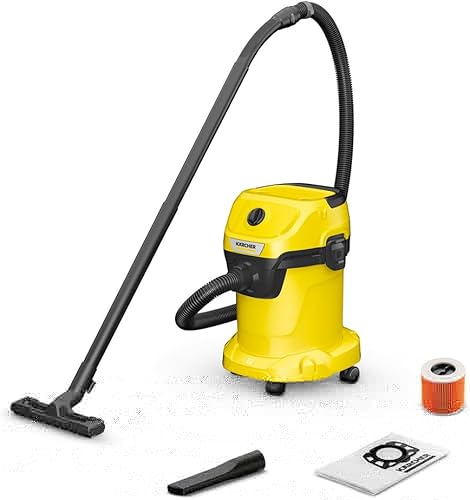 KARCHER Wd 3 V Wet & Dry Vacuum Cleaner, 23 kPa Suction Power, 17L Tank, 1000W Blower Function, Cartridge Filter & Fleece Filter Bag, for Home, Car & Furniture Cleaning, German Tech — 58% Off on Amazon