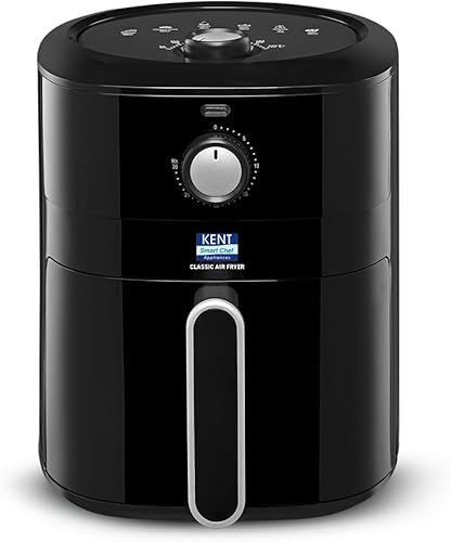 KENT Classic Hot Air Fryer 4L 1300 W | 80% Less Oil | Instant Electric Air Fryer | Auto Cut Off | Fry, Grill, Roast, Steam, and Bake | 1 Year Warranty | Black — 61% Off on Amazon