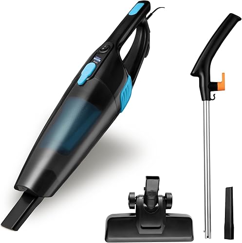 KENT Dash Vacuum Cleaner | 600W | High Suction Power >16 kPa | Cyclone5 Technology and HEPA Filter | Bagless Design | Ideal for Floor, Curtain, Carpet, Sofa & Car | Black & Blue — 67% Off on Amazon
