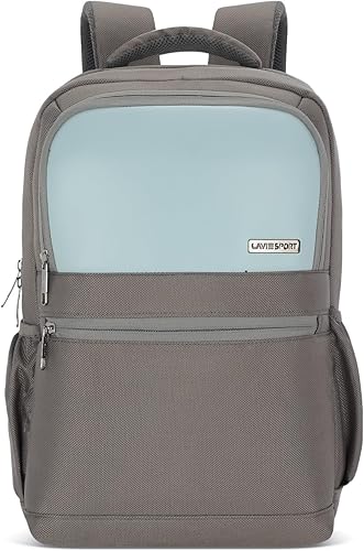 Lavie Sport 45cm Pioneer 24 Litres Laptop Backpack with Trolley Sleeve For Men & Women|Vegan Leather|Office Travel Backpack|Front organizer|Bottle Holder|Fits upto 14 inch Laptop — 75% Off on Amazon