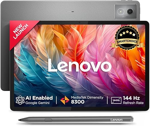 Lenovo {Smartchoice} Idea Tab Pro with Pen Plus|12.7 inch 3K Display|144 Hz Refresh|8 GB RAM, 128 GB ROM|AI-Enabled| MediaTek Dimensity 8300| Quad JBL Speakers| 10200 mAh Battery with 45 W Charger|WiFi 6e — 33% Off on Amazon