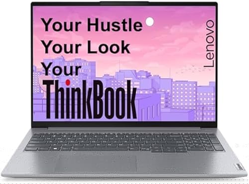 Lenovo ThinkBook 16, AMD Ryzen 5 7535HS, 16GB RAM, 512GB SSD, WUXGA IPS 16 inch, Windows 11 Home, Office 2024, 1.7kg, 21MWA0BSIN, Backlit Keyboard, Fingerprint, 300 Nits, 1Y Warranty, Aluminium Top Laptop — 33% Off on Amazon
