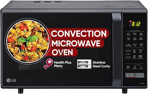 LG 28 L Convection Microwave Oven (MC2846BV, Black, Health Plus Menu, Indian Cuisine, Tandoor Se, Steam Clean & Stainless Steel Cavity) — 21% Off on Amazon