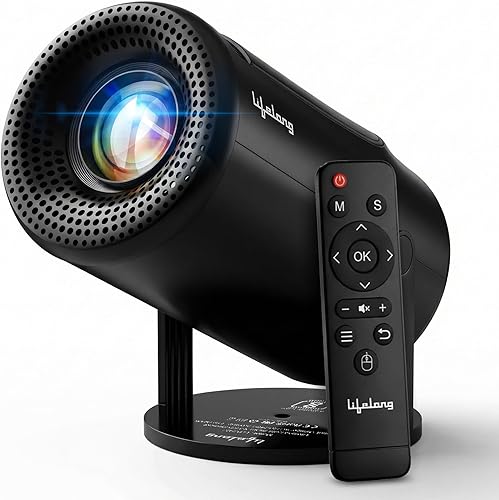 Lifelong Electronics Built-in Live TV Smart Projector | with 90+ Channels (No Subscription Required) | Android, 1080P & 4K Ultra HD Support, 720P Native | for Room & Outdoors | All OTT Apps | WiFi/BT — 70% Off on Amazon