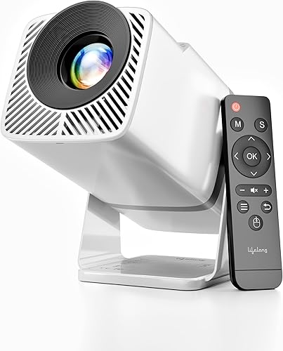 Lifelong Electronics Lightbeam X Smart Projector | Android, 1080P & 4K Ultra HD Support, 2X 3500 Lumens, 720p Native | For Room & Outdoors | All OTT Apps | WiFi/BT,Mirroring,USB,ARC,HDMI,180°,Speakers — 60% Off on Amazon