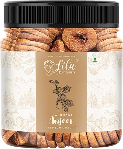 LILA DRY FRUITS Premium Dried Afghani Anjeer Jar Pack| Low in calories and Fat Free | Non-GMO Dried Anjir | Dried Figs | Rich Source of Fibre Calcium & Iron [500 g] — 83% Off on Amazon