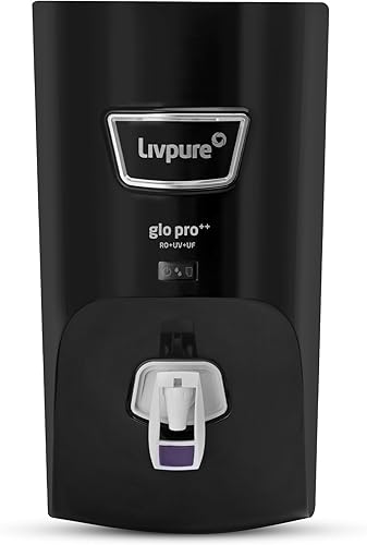 Livpure GLO PRO++ RO+UV+UF | Water Purifier for Home - 7 L Storage | Free Standard Installation | Suitable for Borewell, Tanker, Municipal Water | Black — 48% Off on Amazon