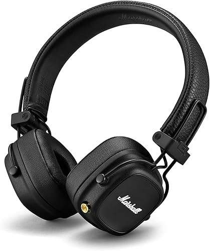 Marshall Major IV Wireless Bluetooth On Ear Headphone with Mic (Black) — 33% Off on Amazon