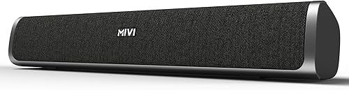 Mivi Fort S24 Bluetooth Speaker Soundbar with 24W Powerful Sound, 2.0 Channel Speaker, Multiple Connectivity Modes, Portable Speaker, Made in India Soundbar — 69% Off on Amazon