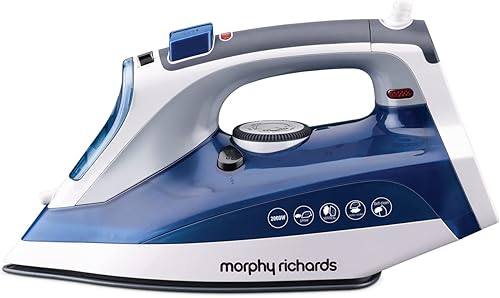 Morphy Richards Super Glide 2000W Steam Iron with Steam Burst, Vertical and Horizontal Ironing, Ceramic Coated Soleplate, Blue — 54% Off on Amazon