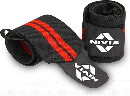 Nivia Professional Wrist Band for Gym Workout Wrist Support for Gym Straps for Men Hand Band Strap for Man Wrists Supporter wrap for Man Workout Accessories for Women & Men Workout, 3 mm Thickness — 42% Off on Amazon