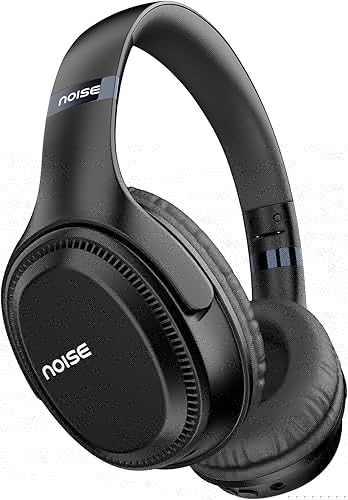 Noise Airwave Max 3 Bluetooth On Ear Headphones with 70H Playtime, 40mm Driver, Low Latency(up to 45ms),Dual Pairing, BT v5.3 (Carbon Black) — 69% Off on Amazon