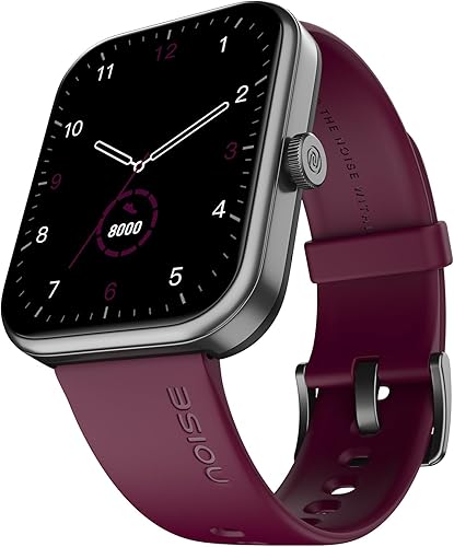 Noise Pulse 2 Max 1.85 inch Display, Bluetooth Calling Smart Watch, 10 Days Battery, 550 NITS Brightness, Smart DND, 100 Sports Modes, Smartwatch for Men and Women (Deep Wine) — 77% Off on Amazon